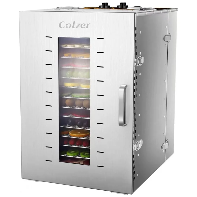 Desidratador De Alimentos Profissional Com 16 Bandejas Em Aco Inoxidavel, 110v 1500w, Colzer