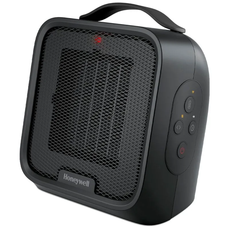 Aquecedor Eletrico De Ceramica Para Espacos Pequenos, 110v, Honeywell Heat, Preto