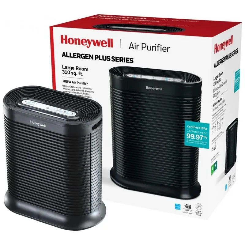 Purificador De Ar, Area De Ate 140m2 Em 1 Hora, Dhoneywell Hpa200, Preto