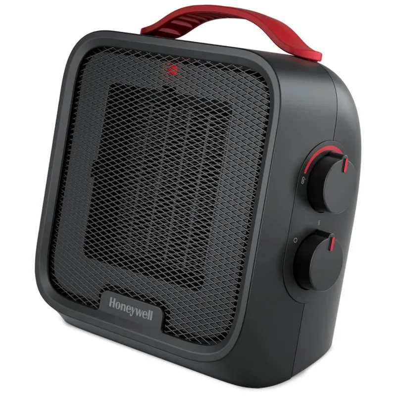 Aquecedor Eletrico De Ceramica Para Espacos Pequenos, 900w 110v, Honeywell Heat, Preto