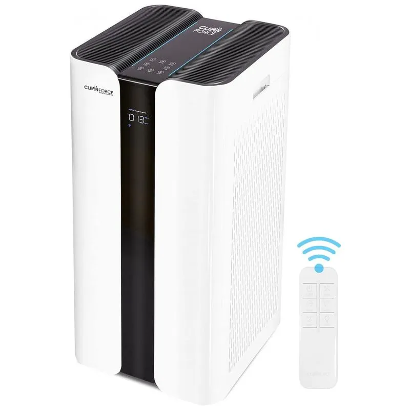 Purificador De Ar Com Filtro Heoa H13 Para Grandes Espacos 431 M2, 110v, Cleanforce, Branco
