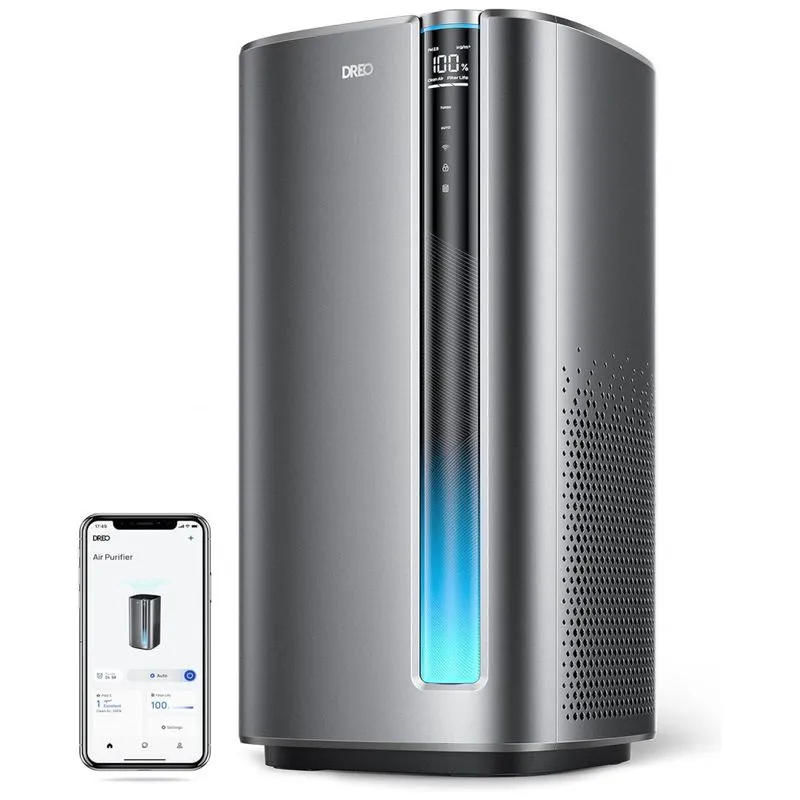 Purificador De Ar Com Filtro Hepa H13 Para Grandes Espacos 188 M2, 110v Dreo, Cinza