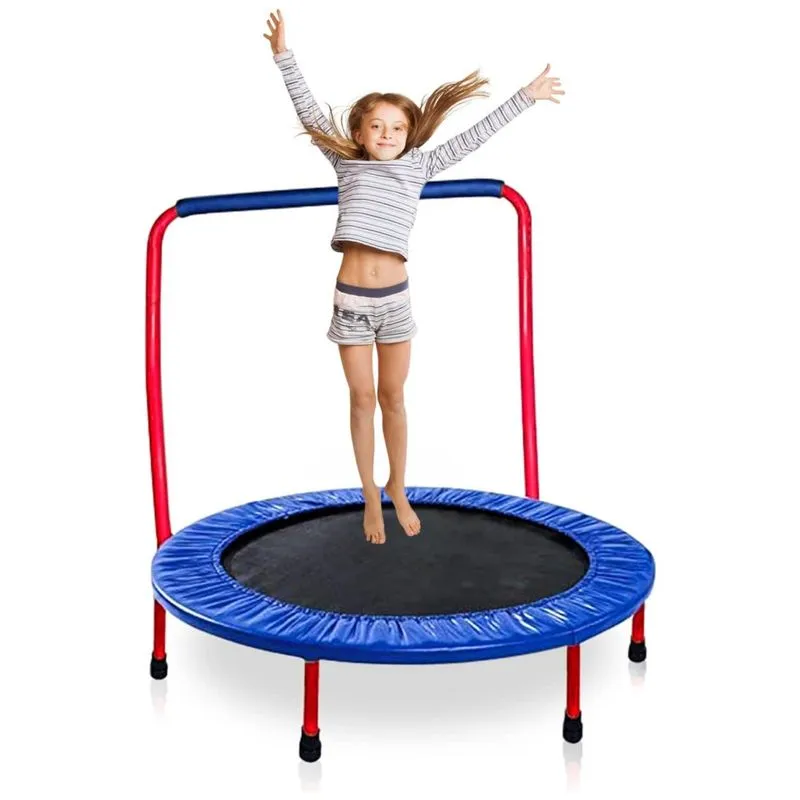 Cama Elastica Infantil Capacidade Até 70 Kg E Tamanho , Kewltax, Vermelho E Azul