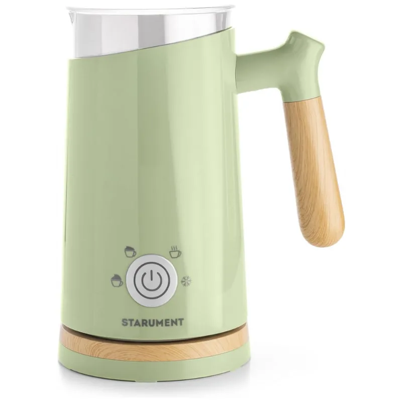 Espumador De Leite Eletrico 300ml Com 4 Modos, 110v, Starument, Verde