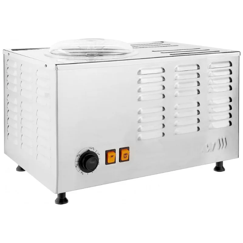 Maquina De Sorvete Em Aco Inoxidavel 6l Por Hora, 110v, Lello Musso Pola 5030, Prata