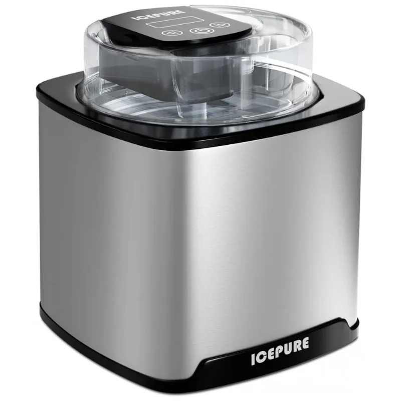 Maquina De Sorvete Em Aco Inoxidavel Capacidade 2l, 110v, Icepure, Prata