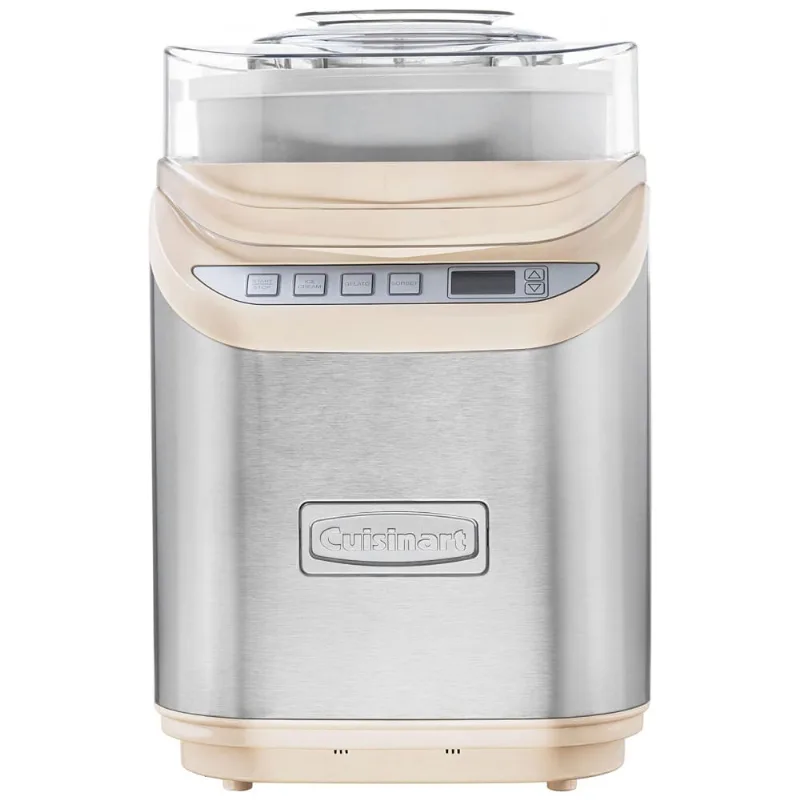 Maquina De Sorvete Automatica Capacidade 2l E Tela Lcd, 110v, Cuisinart Ice 70crm, Creme