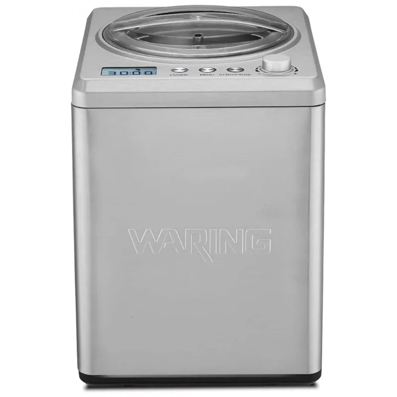 Maquina De Sorvete Automatica Em Aco Inoxidavel Capacidade 2,5l, 110v, Waring Wcic25, Prata