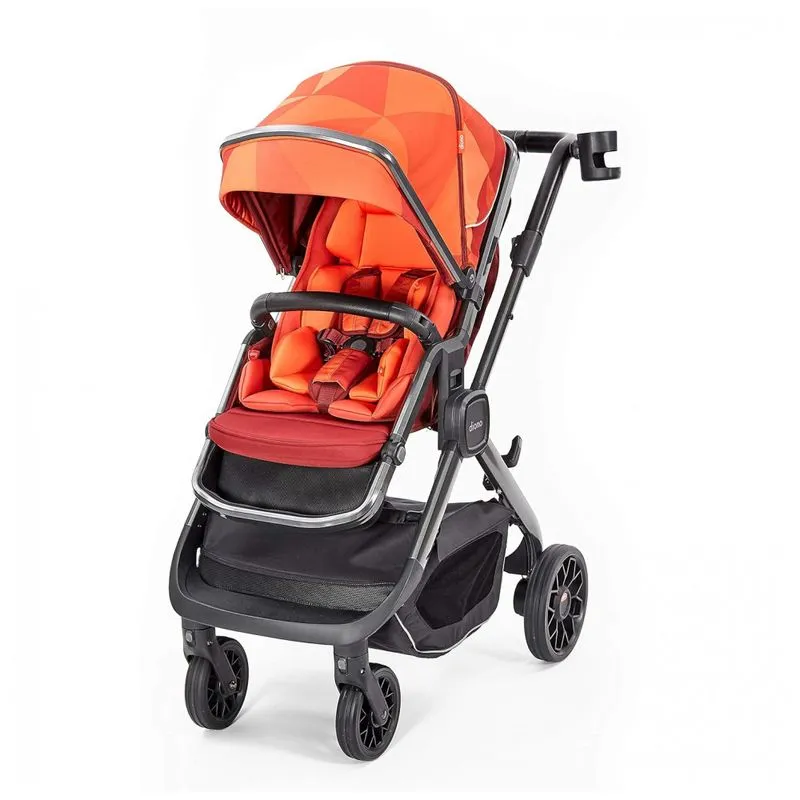 Carrinho De Bebe 3 Em 1 Para Criancas De Ate 22 Kg, Diono Quantum2, Amarelo