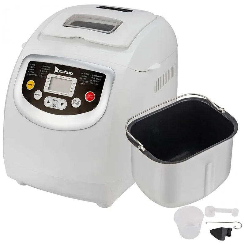 Panificadora Automatica Ate 1 Kg De Capacidade, 110v 550w, Zokop, Branca