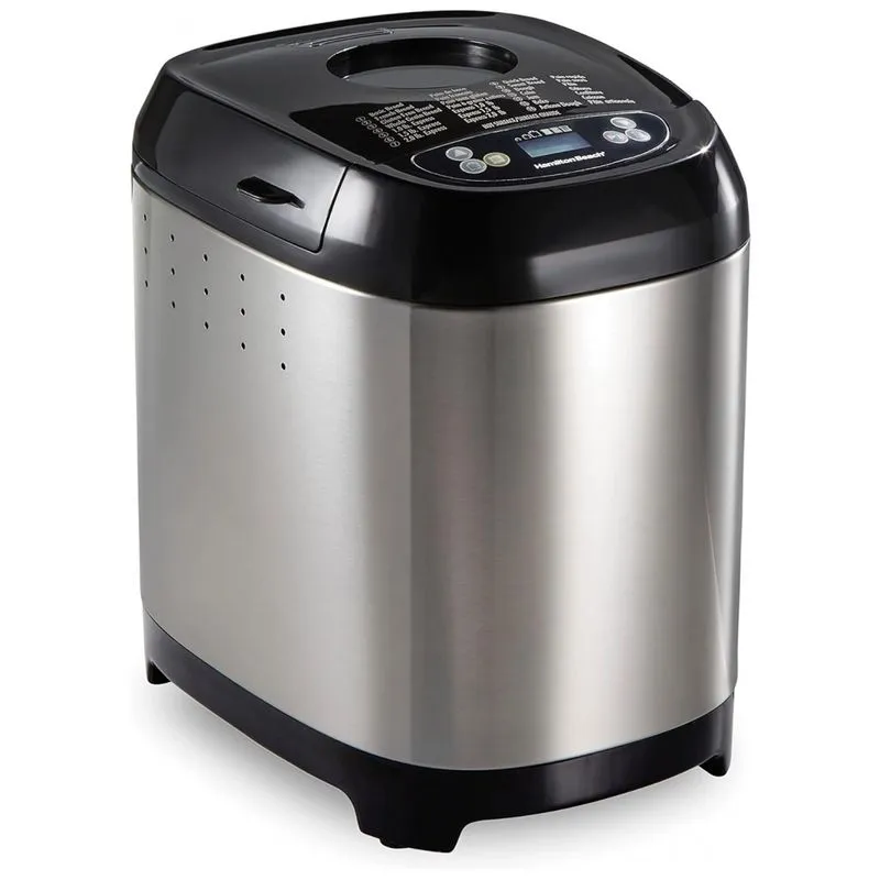 Panificadora Automatica Com 14 Programas E Capacidade De 1 Kg, 110v, Hamilton Beach, Prata