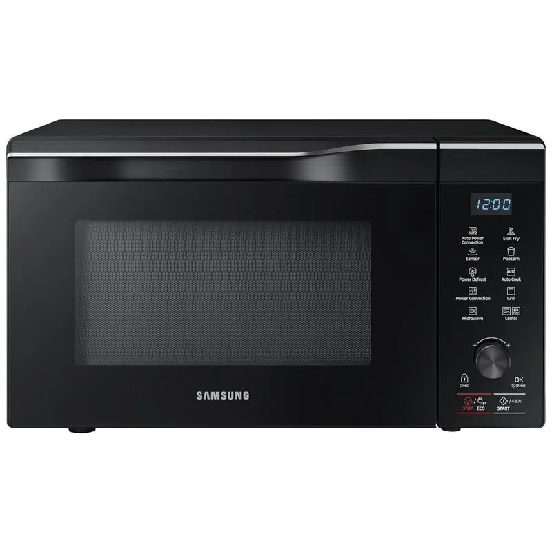 Micro-ondas de Bancada em Aço Inoxidável 31L com 10 Programas, 110V 1000W, Samsung MC11K7035CG, Preto