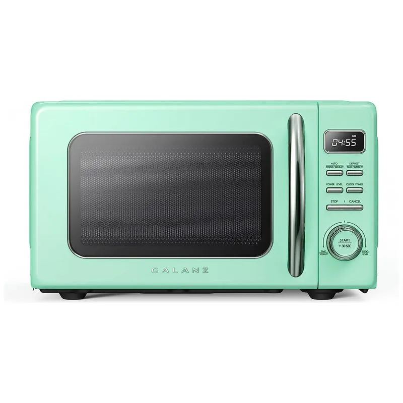 Micro Ondas De Bancada Em Aco Inoxidavel 31l Com 10 Programas, 110v 1000w, Galanz Glcmkz11gnr10 Retro, Verde