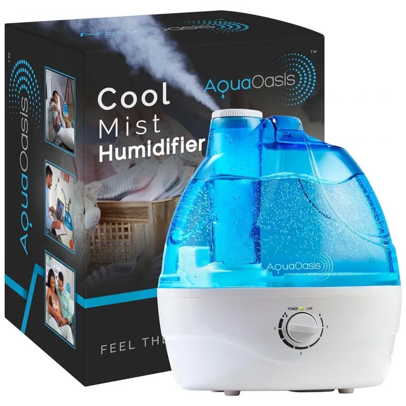 Umidificador Ultrassonico De Nevoa Fria 24h De Acao, 2,2 Litros Com Desligamento Automatico, 110v, Aquaoasis, Branco