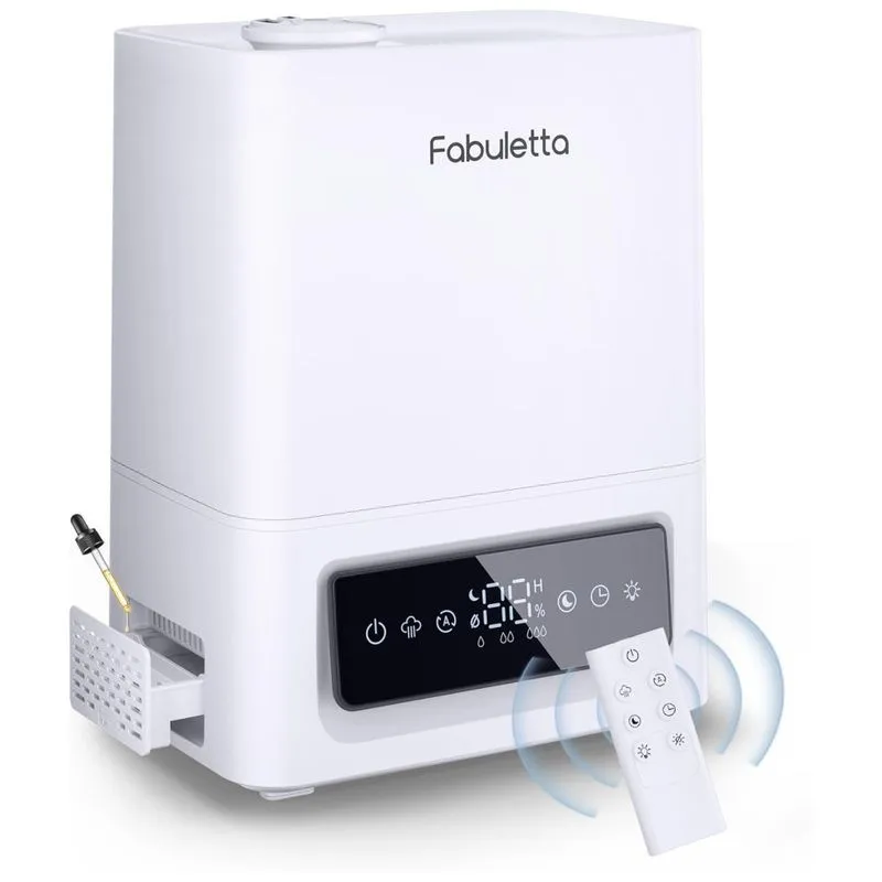 Umidificador Ultrassônico Rápido E Silencioso 6 Litros, Cobertura 70m2, 110v, Fabuletta, Branco