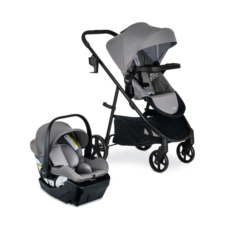 Carrinho De Bebê Travel System Com Bebê Conforto, Britax Willow, Grafite Glacial