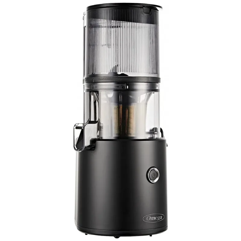 Centrifuga De Frutas 1,8 Litros Com Função Reversa E Funil Extra Grande, 110v 150w, Omega Juicer Jc2022bk11, Preta