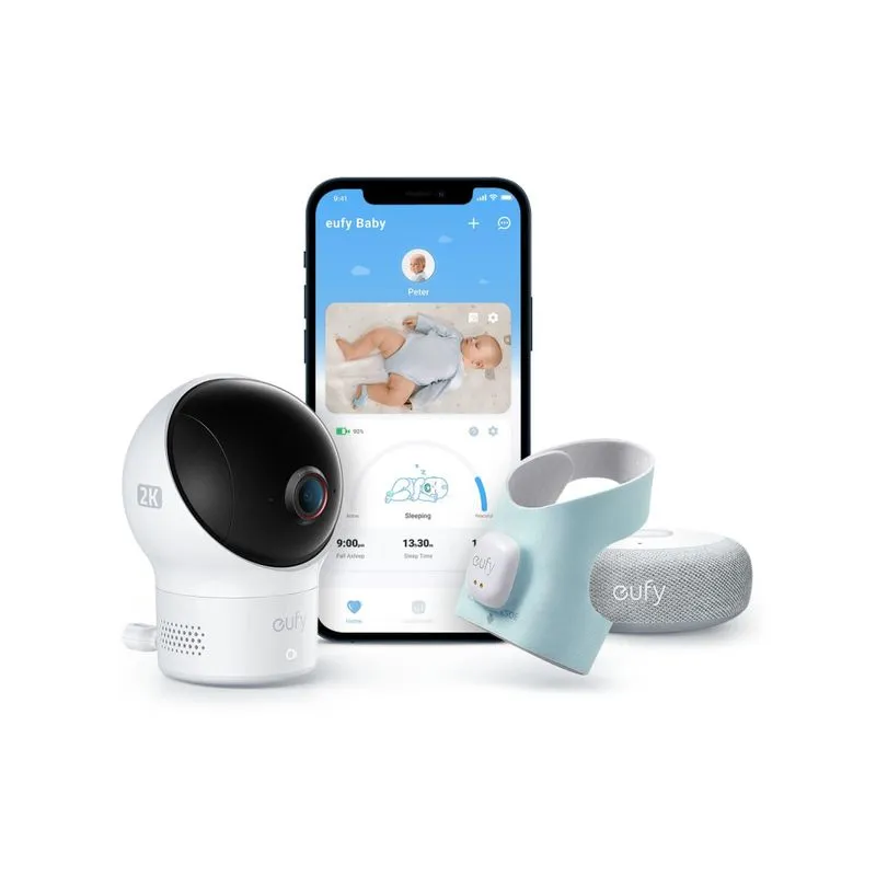 Babá Eletrônica Inteligente Rastreia Padrões De Sono, Frequência Cardíaca E Detecta Choro, 110v, Eufy, Branco