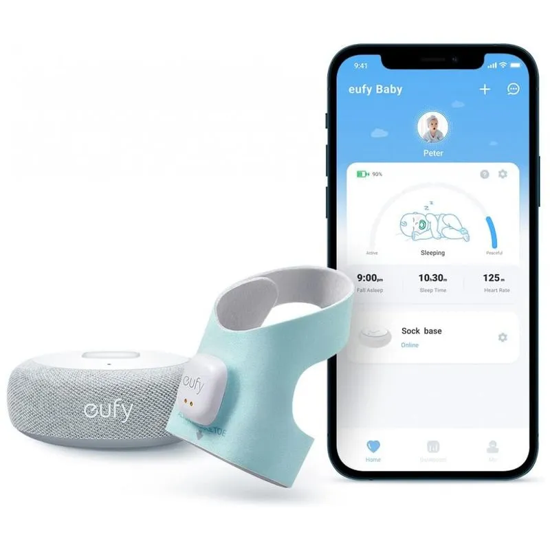 Monitor Inteligente Para Bebês Com Sensor De Sono, Frequência Cardíaca Por 24h, 0 A 18 Meses, Eufy Security