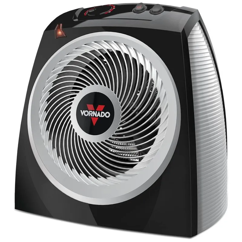 Aquecedor Elétrico Com Termostato Ajustável E 2 Configuração De Aquecimento, 110v Vornado Vh10, Preto