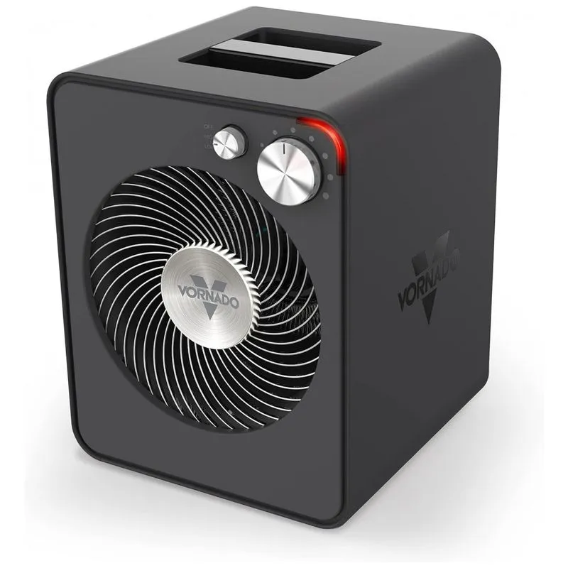 Aquecedor Elétrico Com 2 Configurações De Temperatura E Termostato Ajustável, 110v Vornado Vmh300, Preto
