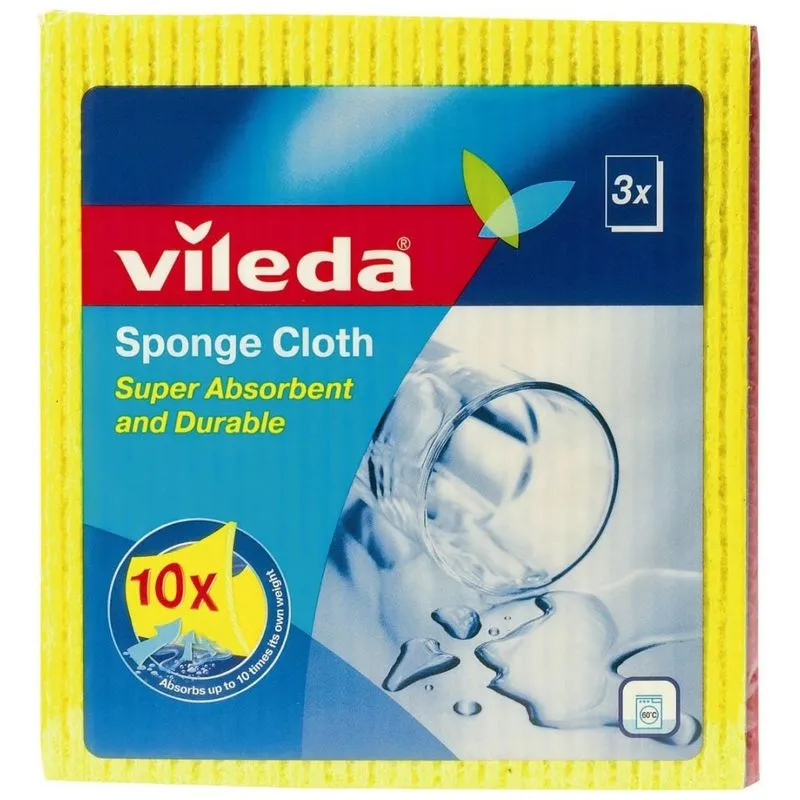 Pano De Limpeza Esponja, Lavável E Reutilizável, 1 Un, Vileda, Amarelo