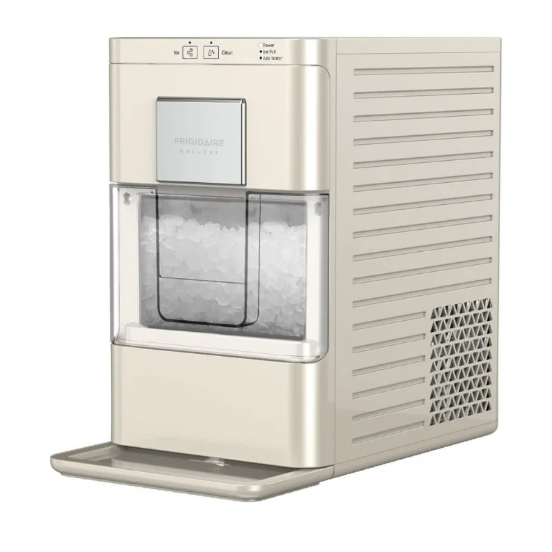 Máquina De Gelo Até 19 Kg Em 24h Portátil Com Pepitas Mastigáveis E Crocantes De Bancada, 110v, Frigidaire Efic255, Creme