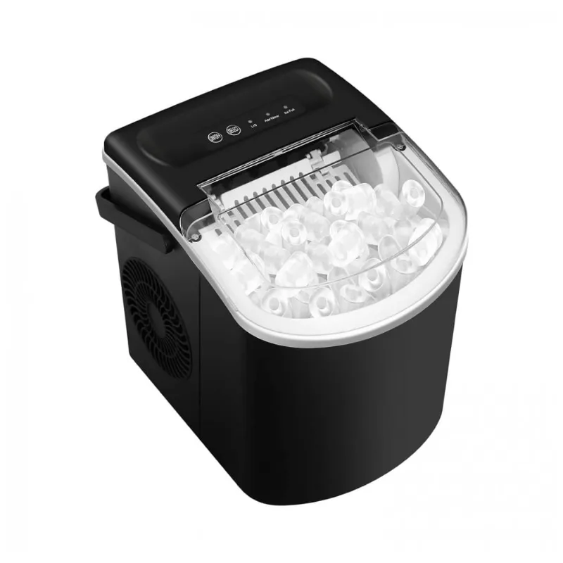 Máquina De Gelo Até 11 Kg Em 24h Portátil Com Colher E Cesta De Gelo, 110v, Hailang, Preto