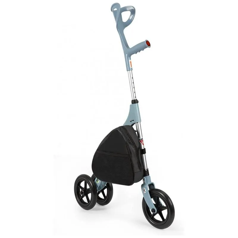 Andador Para Idosos E Adultos Com Rodas Resistentes E Bolsa Portátil, Até 125 Quilos, Dailylife, Azul