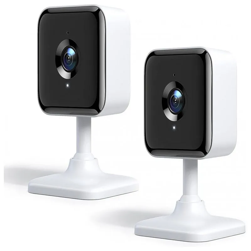 Câmera De Segurança Interna Wifi Hd Com Visão Noturna E Detecção De Som, 2 Un, Xbro, Branca
