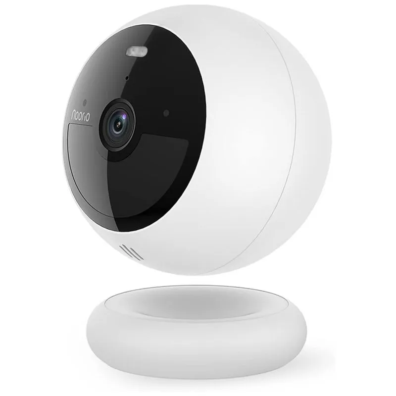 Câmera De Segurança Sem Fio 1080p Wifi Com Visão Noturna E Detecção De Movimento, Noorio B200, Branca