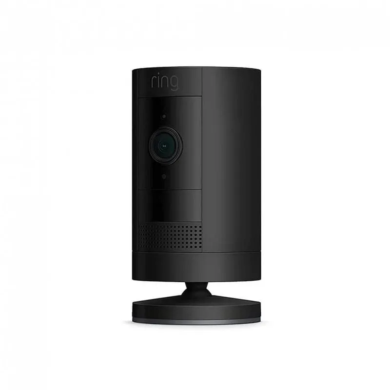 Câmera De Segurança Hd Com Controle De Privacidade Personalizados E Controle De Voz, Ring, Preta