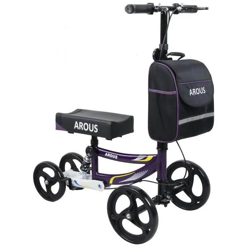 Andador De Joelho Direcionável Até 136 Kg, Arous, Roxo