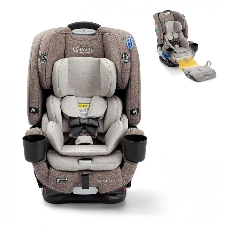 Cadeira De Bebê Para Carro 5 Em 1 Com 10 Posições Ajustáveis, Graco 4ever Dlx Marrom Hancock