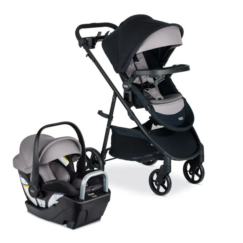 Carrinho De Bebê Com Cadeira Para Carro Britax Willow Brook S Travel System, Cinza Grafite Onyx