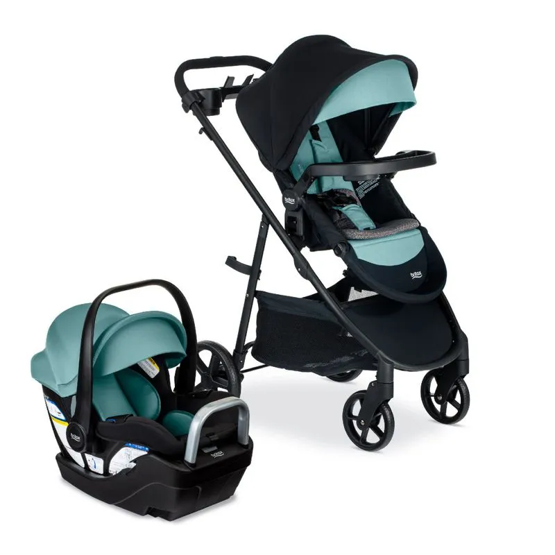 Carrinho De Bebê Com Cadeira Para Carro Britax Willow Brook S Travel System, Verde Jade Onyx