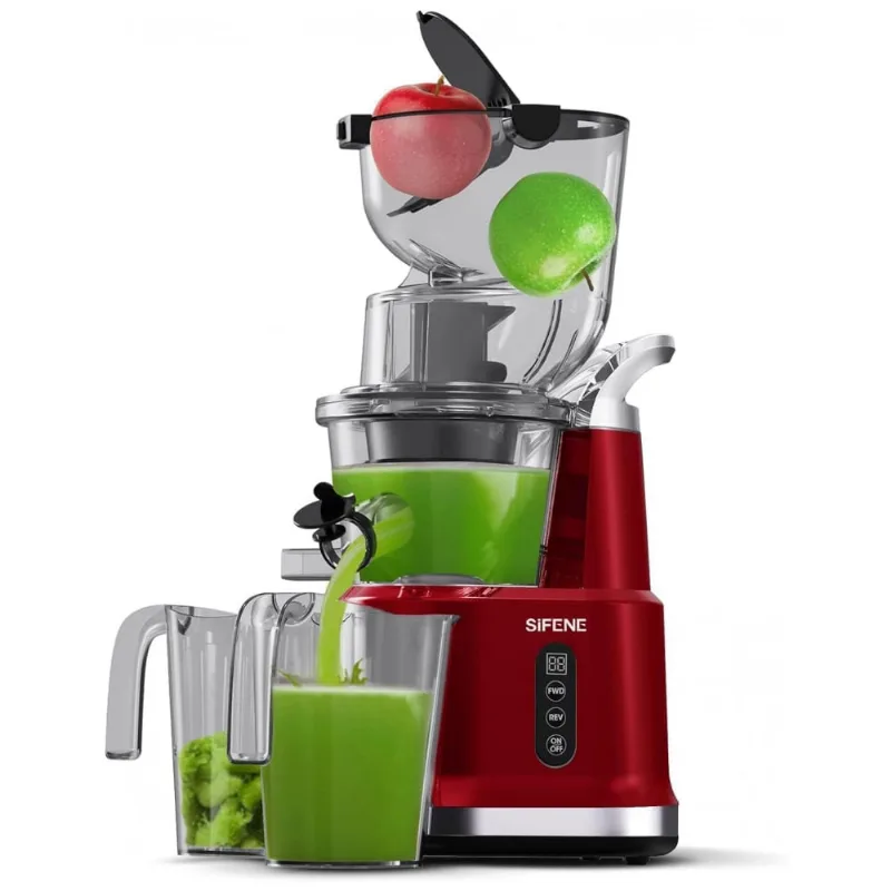 Centrífuga De Frutas Com Bolas Largo E Alto Rendimento, Aço Inoxidável, 110v 300w, Sifene, Vermelho