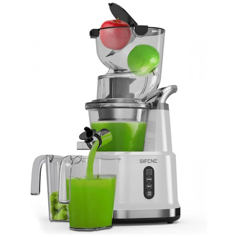 Centrífuga De Frutas Com Bolas Largo E Alto Rendimento, Aço Inoxidável, 110v 300w, Sifene, Branco