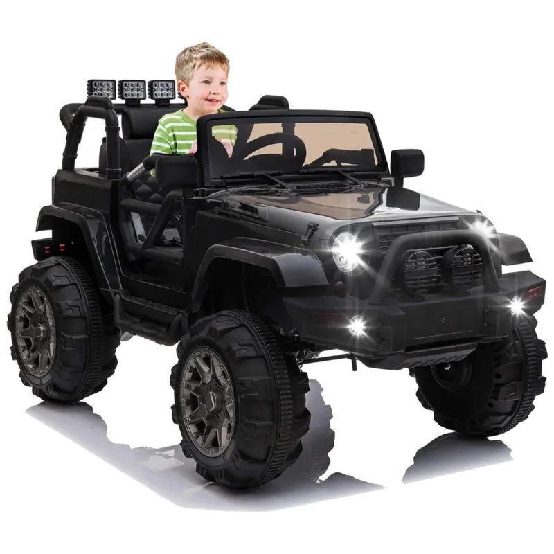 Carro Elétrico Infantil A Bateria 12v Com Mp3, Suspensão De Mola E Controle Remoto, Ottaro, Preto