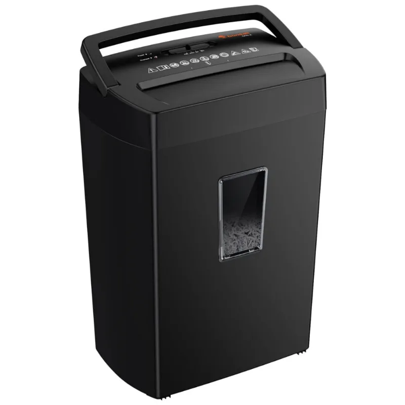 Fragmentadora De Papel E Cartões Até 12 Folhas Com Corte Transversal E Janela Transparente, 110v, Bonsaii, Preta