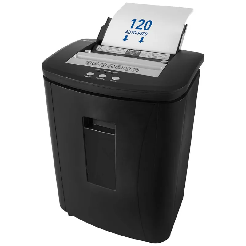 Fragmentadora De Papel Automática 120 Folhas E Triturador De Corte Transversal, 110v, Royal Sovereign, Preto
