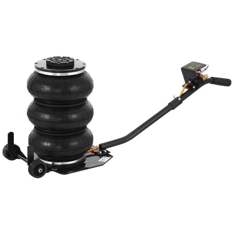 Macaco Pneumático Até 3 Ton Com Bolsa Tripla, Levantamento Rápido, Resistente Para Elevação De Carro, Reparo Portátil De Até 40 Centimetros,