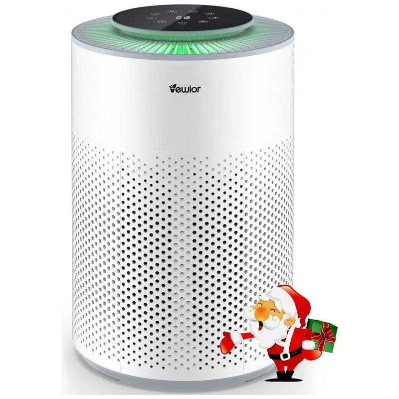 Purificador De Ar Para Quartos Grandes 144 M2 Com Filtro De Ar Hepa H13, 110v, Vewior, Branco