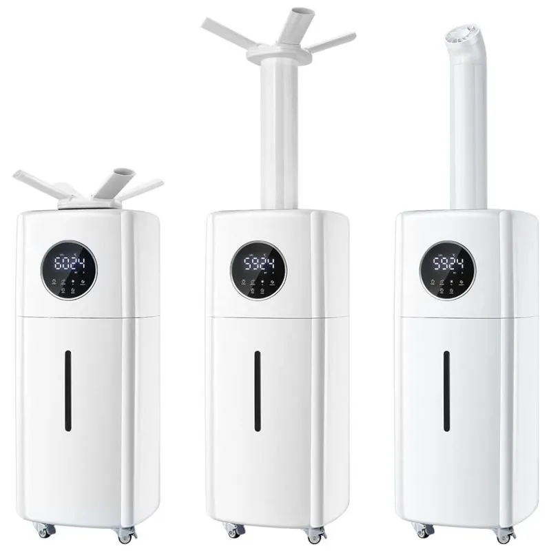 Umidificador Para Salas Grandes 21 Litros Com Bicos Duplos E Painel Digital, Mryitcal, Branco