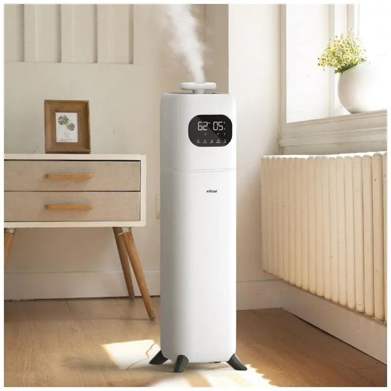 Umidificador Para Salas Grandes 9L Com Temporizador, Bico 360, Silencioso E 3 Velocidades, Mifasol, Branco
