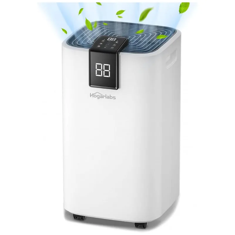 Desumidificador Para Porões Até 418 M2 Com Mangueira De Drenagem E Rodas, Hogarlabs, Branco