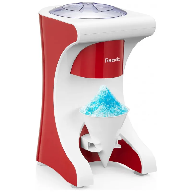 Máquina De Raspadinha Para Cones De Neve E Coquetéis, 110v, Reemix, Vermelha