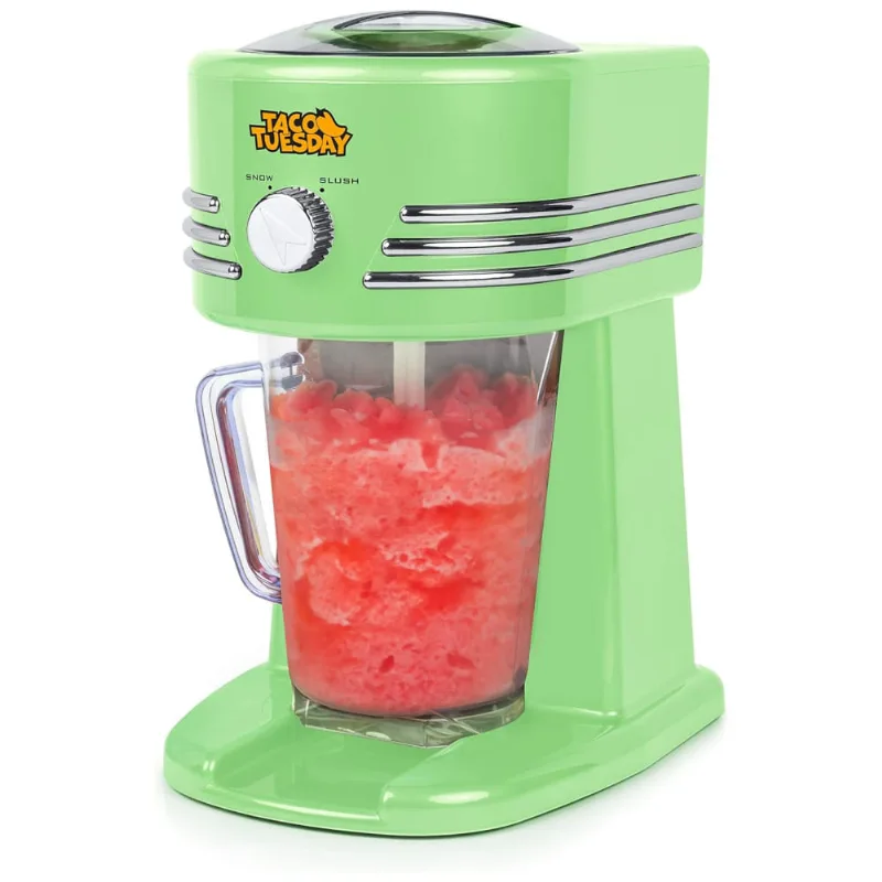 Máquina De Bebidas1,1 Litros Para Margarita Com Bico De Fluxo Em Aço Inox, 110v, Nostalgia, Verde