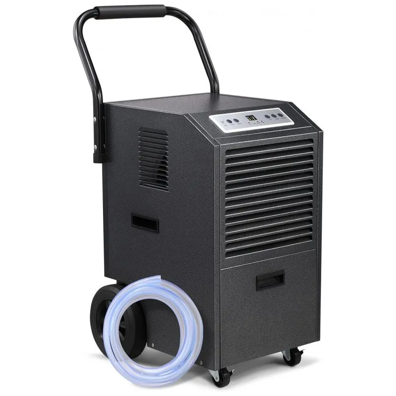 Desumidificador Industrial Tanque De 5,5 Litros, Temporizador De 24h, R.w.flame 110ppd, Preto