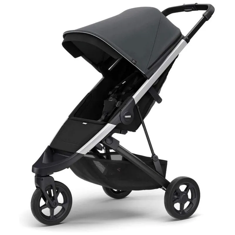 Carrinho De Bebê Para Passeio Dobrável E Ultraleve, Thule, Preto